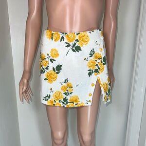 NWT L’Academie Revolve Mini Skort Skirt Shorts Floral